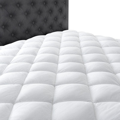 Taupiri Twin XL Quilted Mattress Pad Cover with Deep Pocket (8"-21"), Cooling Soft Pillowtop Mattress Cover, White