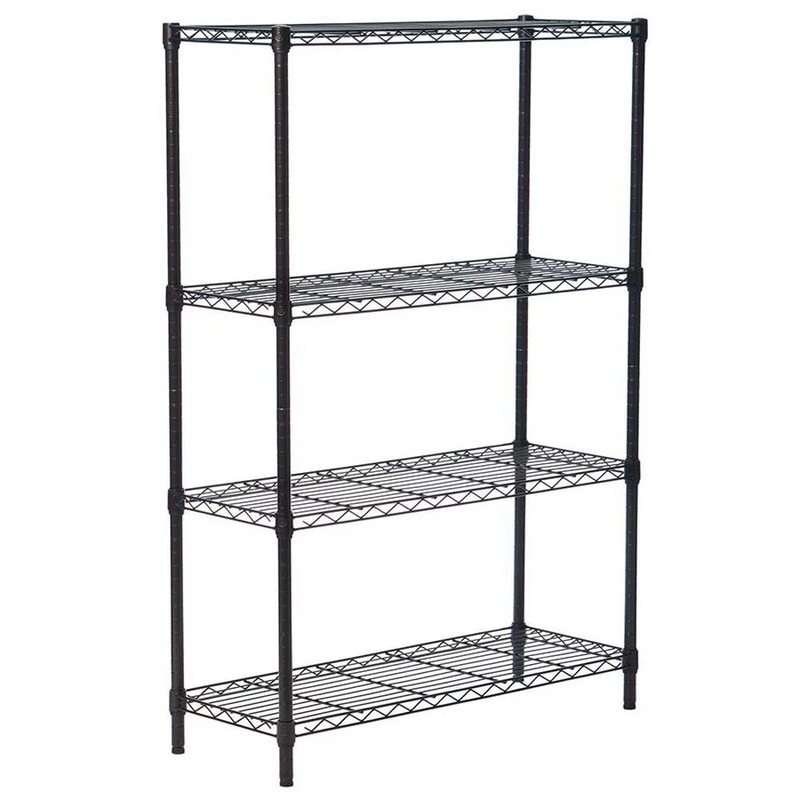 4 Layer Adjustable Wire Shelving Rack - Metal Garage Storage, 35''L X 14''W X 55''H