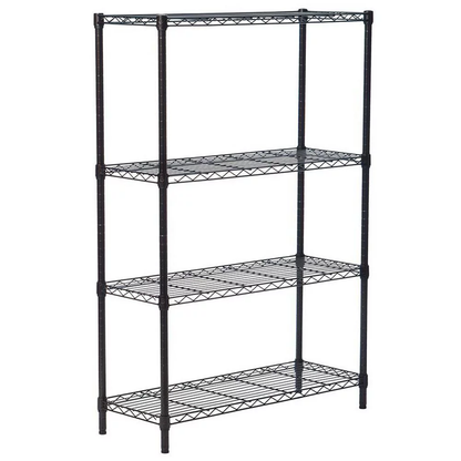 4 Layer Adjustable Wire Shelving Rack - Metal Garage Storage, 35''L X 14''W X 55''H