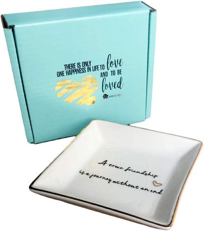 Mother Gifts From Daughter,Daughter Birthday Gift from Mother, Ring Trinket Dish-Mothers and Daughters Never Truly Apart, Maybe in Distance But Never in Heart