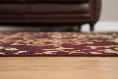 United Weavers of America Dallas Countess Rug - 1ft. 11in. x 3ft. 3in., Burgundy Red, Area Rug with Abstract Pattern, Jute Backing