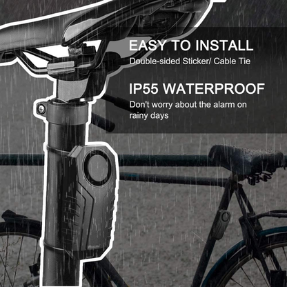 Wireless Vibration Motion Sensor 113dB Bike Alarm with Remote