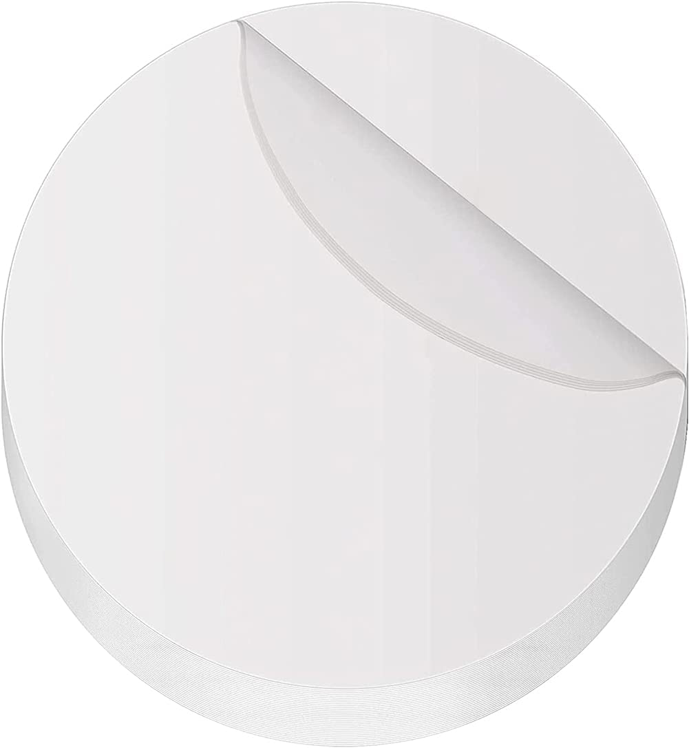 4 Inch Air Fryer Parchment Round Paper, Non-porous No-stick Air Fryer Liners, Air Fryer Paper Suitable for Baking Grilling Steaming Bread Cup Cake Cookie Use for Separating Frozen Patty, Set of 100