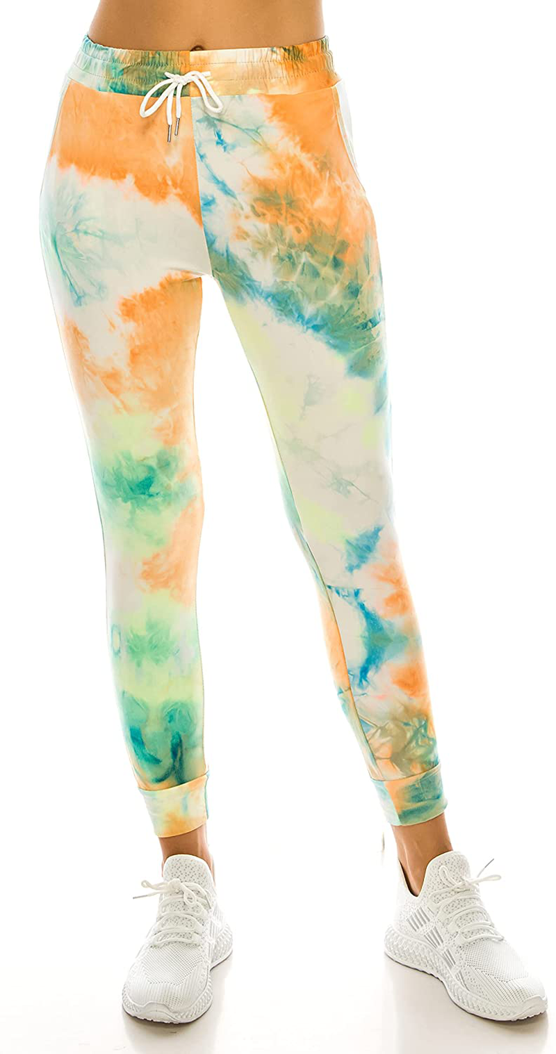 LA12ST Women's Soft Jogger Pants Drawstring Pockets