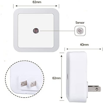 6 Pack LED Night Lights - Super Smart Dusk to Dawn Sensor