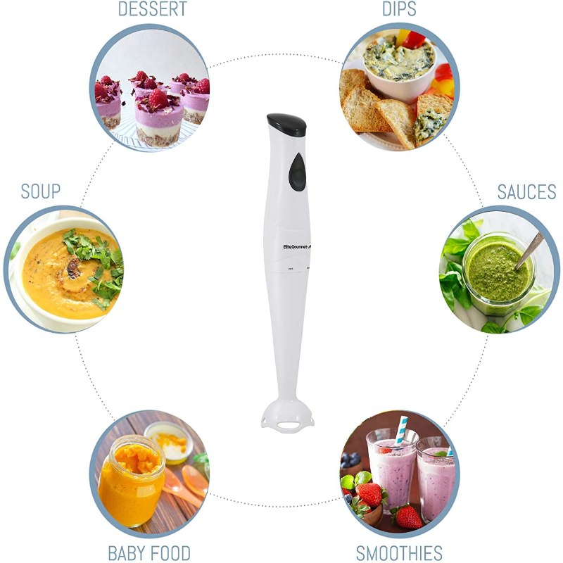 1-Touch Control Electric Immersion Hand Blender, Mixer, Chopper