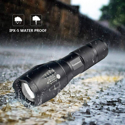3 Pack Super Bright Flashlights High Lumens LED Flashlight with Zoomable Beam - 5 Modes