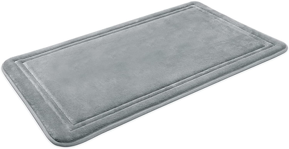 Memory Foam Bath Mat Non Slip Absorbent Super Cozy Velvet Bathroom Rug Carpet, Machine Washable