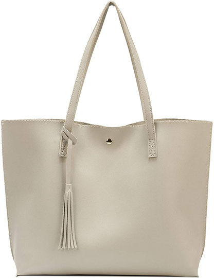 Women's Tote Bags Top Handle Satchel Handbags Faux Leather Tassel Shoulder Purse