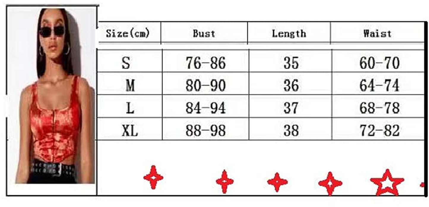 Women Bustiers Crops Single-Row Clasp Tank Tops Sleeveless Camisole Cow Printing Short Tunics Night Out Clubwear