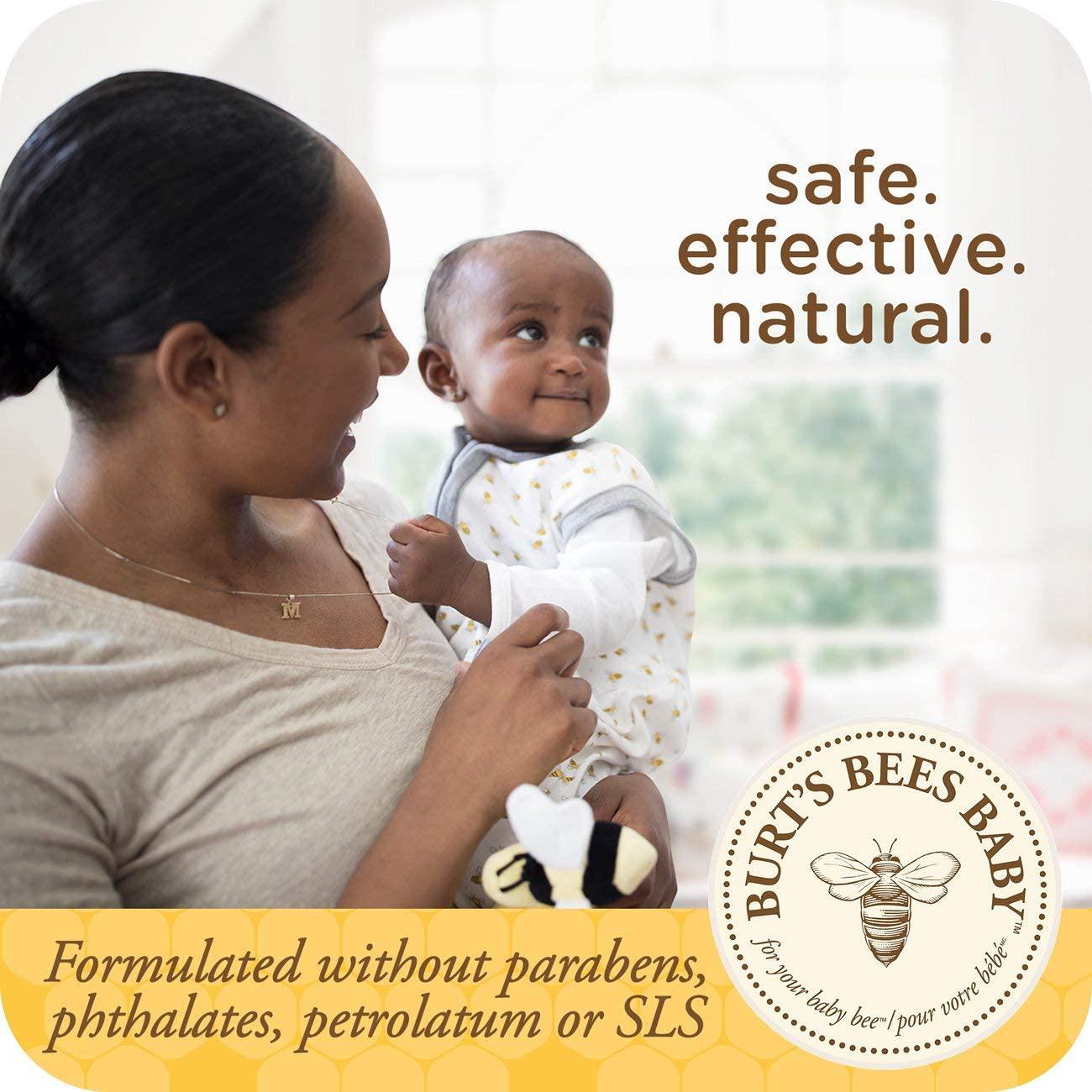 Burt's Bees Baby Chlorine-Free Wipes, 72 Count (Pack of 1) - Packaging May Vary