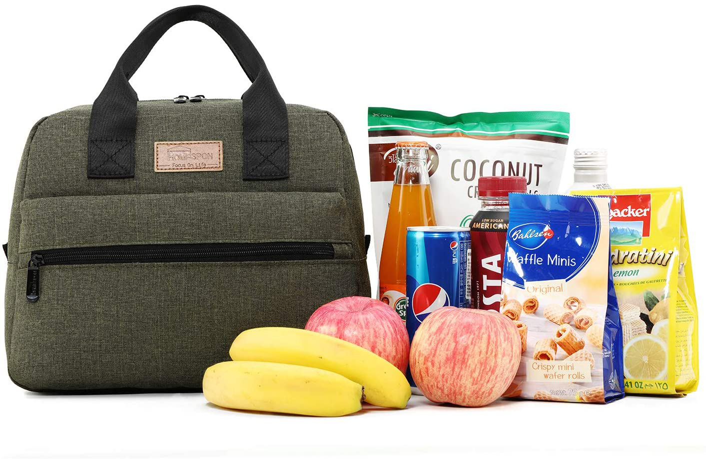 HOMESPON Insulated Lunch Bag Lunch Box Cooler Tote Box Cooler Bag Lunch Container for Women/Men/Work/Picnic,Large purple