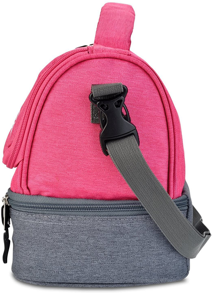 LunchBots Duplex Insulated Lunch Bag - Dual Section Design Fits LunchBots Uno, Duo, Trio, Quad, Rounds, Bento Cinco Perfectly - Roomy Thermal Lunch Bag for Kids and Adults - Royal