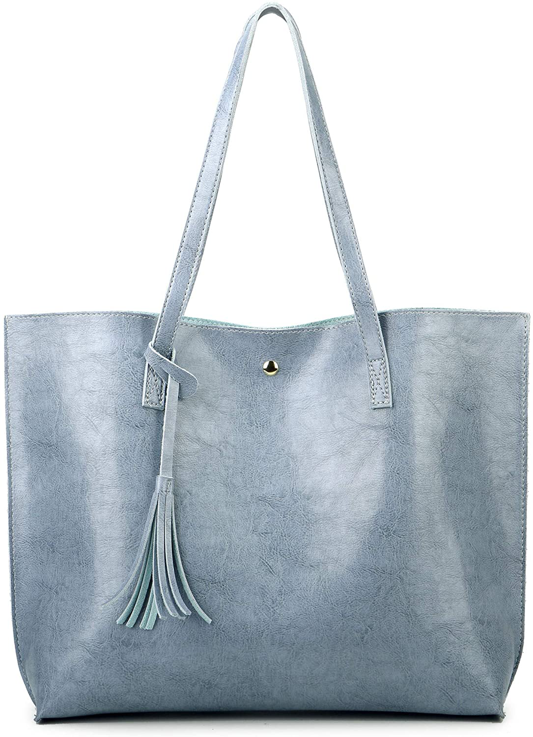 Women's Tote Bags Top Handle Satchel Handbags Faux Leather Tassel Shoulder Purse