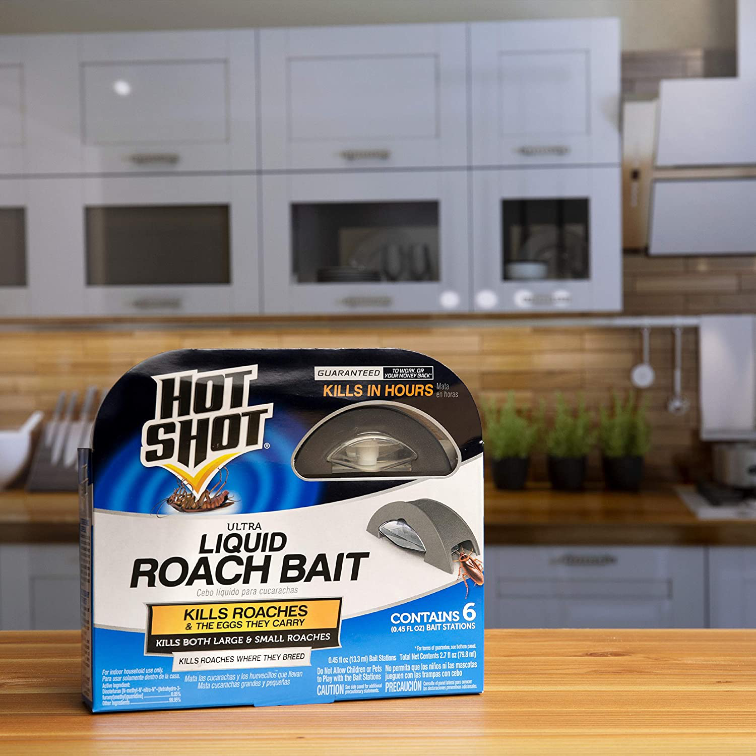 Hot Shot HG-95789 Roach Killer, 6-Count, Brown/A