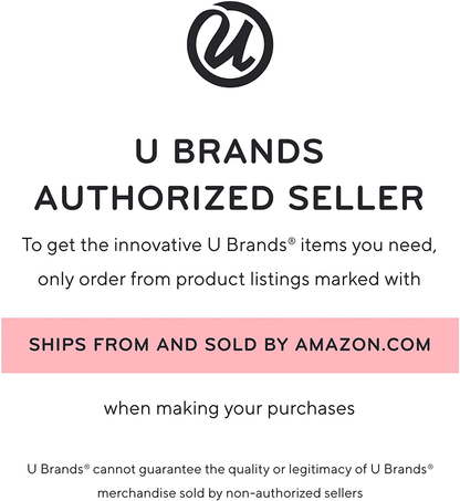 U Brands Contempo Magnetic 11" x 14" Dry Erase Board, White Frame, Magnet and Marker Included