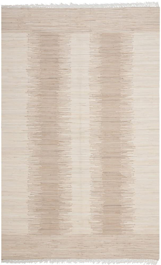 Safavieh Montauk Collection MTK752A Handmade Fringe Cotton Area Rug, 3' x 5', Beige