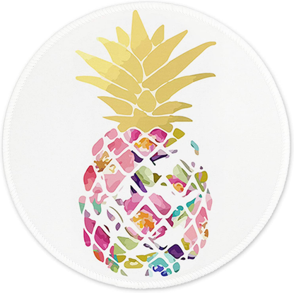 ITNRSIIET Mouse Pad, Colorful Geometric Pattern Design Round Mousepad. Customized Gaming Mousepads for Laptop and Computer. Cute Design Desk Accessories. Non-Slip, Stitched Edges, Waterproof