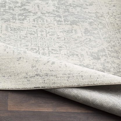 Janine Vintage Medallion Area Rug 3'11" x 5'7" Black