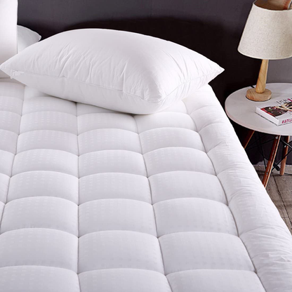 MEROUS Full Size Mattress Pad Pillow Top Quilted Mattress Cover Mattress Protector Cotton 8-21" Deep Pocket Cooling Mattress Topper