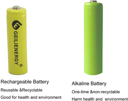 GEILIENERGY Solar Light AA Ni-CD 600mAh Rechargable Batteries (Pack of 8) ¡­
