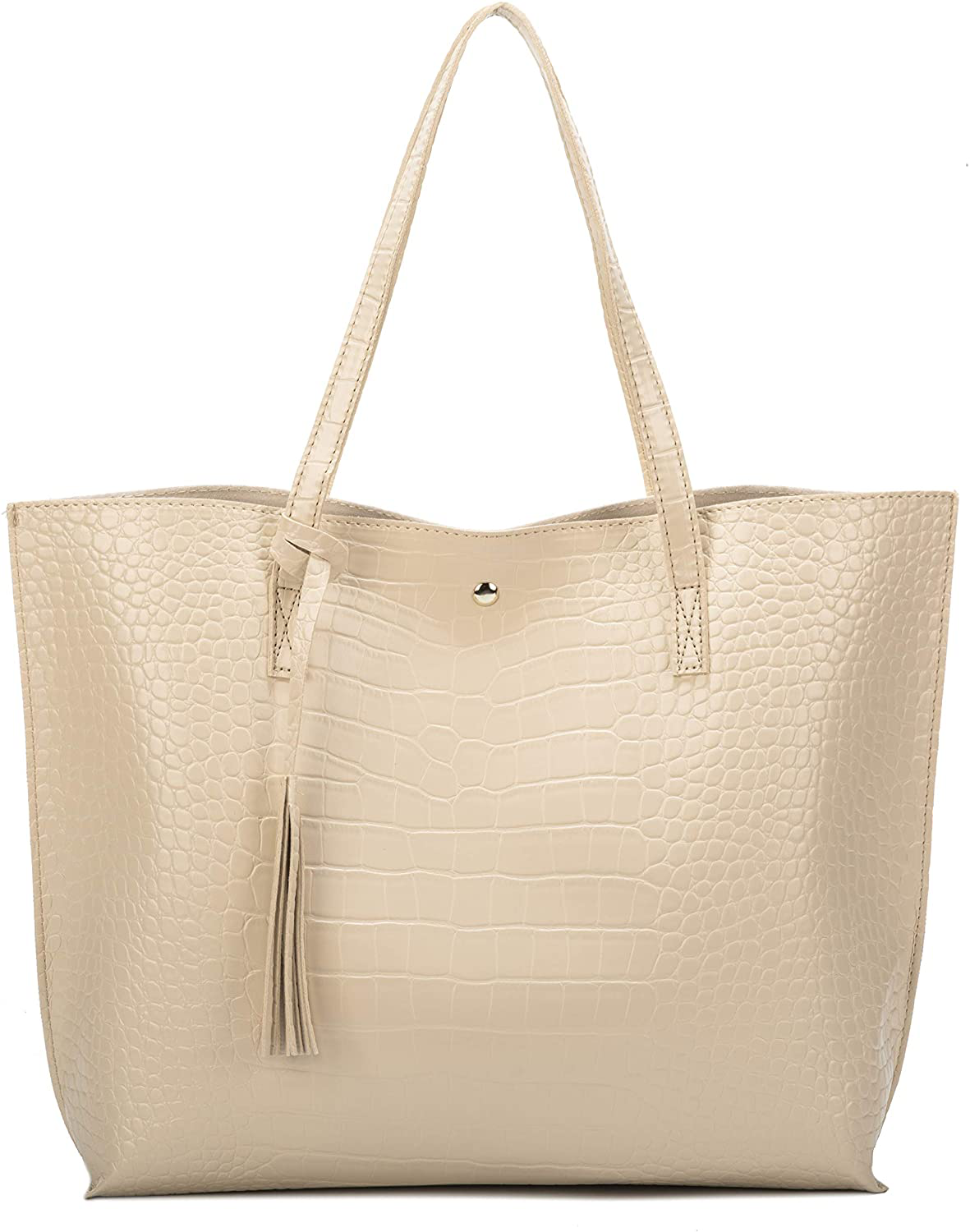 Women's Tote Bags Top Handle Satchel Handbags Faux Leather Tassel Shoulder Purse