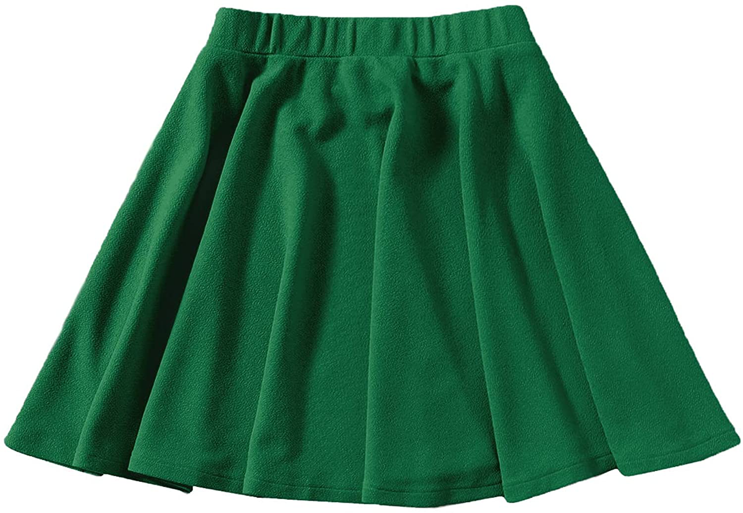 SOLY HUX Women's Plus Size Elastic Waist Flared Casual Mini Skater Skirt
