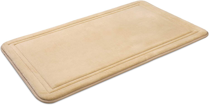 Memory Foam Bath Mat Non Slip Absorbent Super Cozy Velvet Bathroom Rug Carpet, Machine Washable