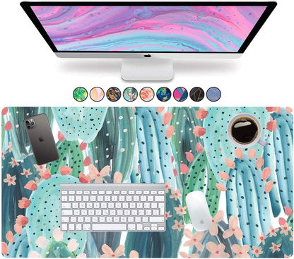 French Koko Large Mouse Pad, Desk Mat, Keyboard Pad, Desktop Home Office School Essentials College Cute Decor Big Extended Laptop Protector Computer Accessories Pretty Mousepad Women Girls XL
