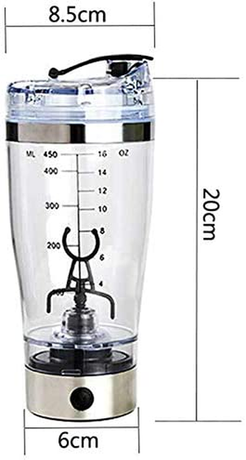 Portable Electric Protein Shaker Mixing Bottle 15oz 