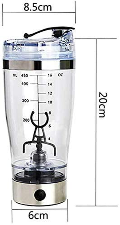 Portable Electric Protein Shaker Mixing Bottle 15oz 