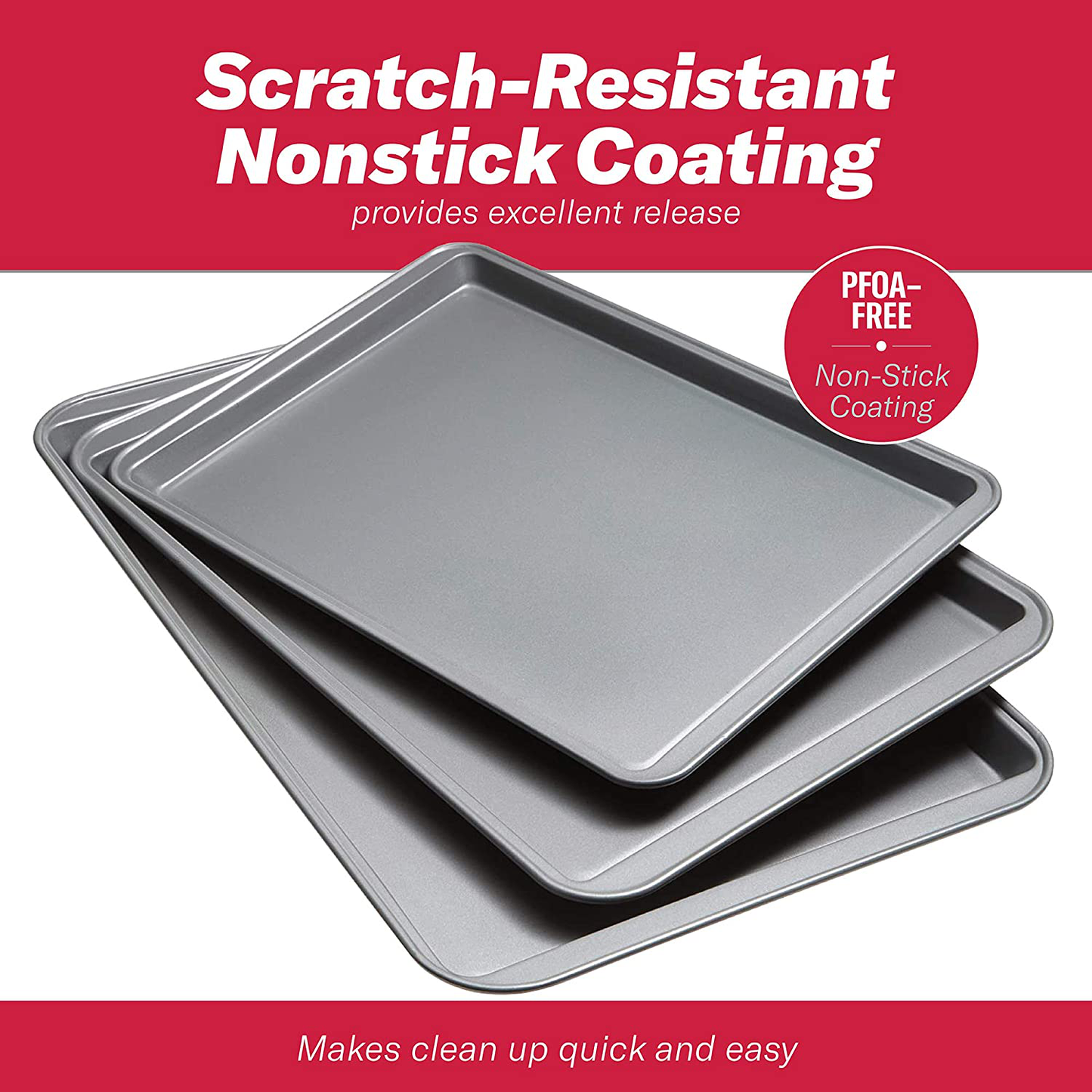 Good Cook Cookie Baking Sheet, 15 x 10 Inch, Gray