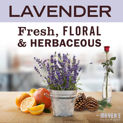 Mrs. Meyer's Clean Day Liquid Hand Soap Refill, Cruelty Free and Biodegradable Hand Wash Formula Made with Essential Oils, Lavender Scent, 33 oz