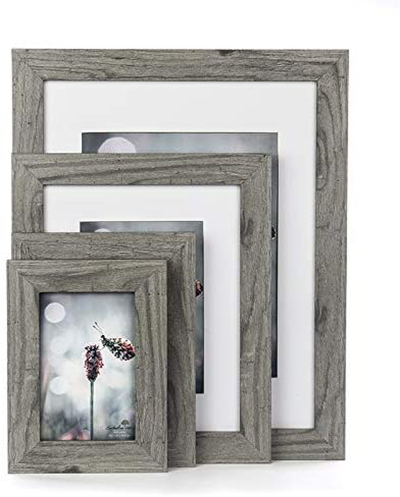 Scholartree Wooden Grey 8x10 Picture Frame 2 Set in 1 Pack