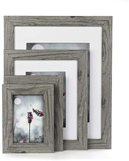 Scholartree Wooden Grey 8x10 Picture Frame 2 Set in 1 Pack