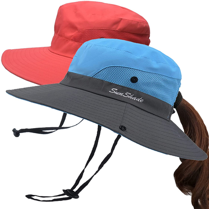 Fishing Sun Bucket Hat for Men or Women 3” Wide Brim UPF 50+