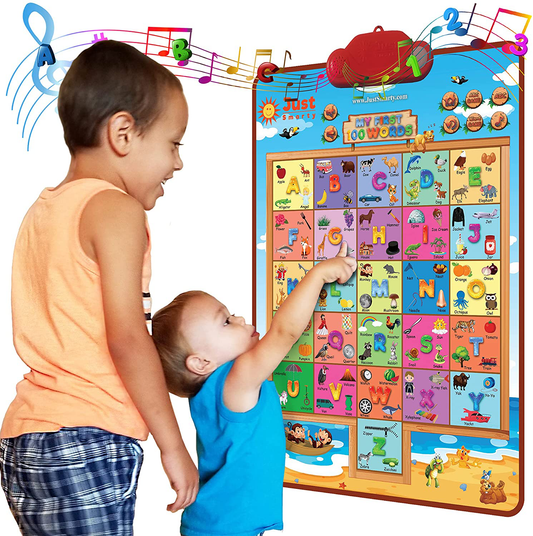 Just Smarty Interactive 100 Words Learning Poster