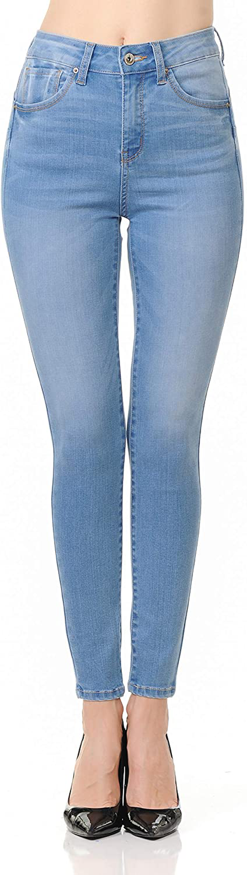 Wax Jean Denim Women's Juniors Push-Up High-Rise Skinny Jean in Fine Cotton D.