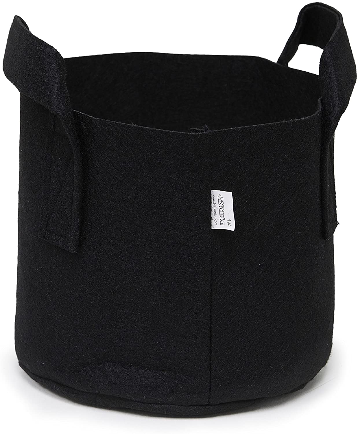 5-Pack Black Grow Bags Aeration Fabric Pots with Handles
