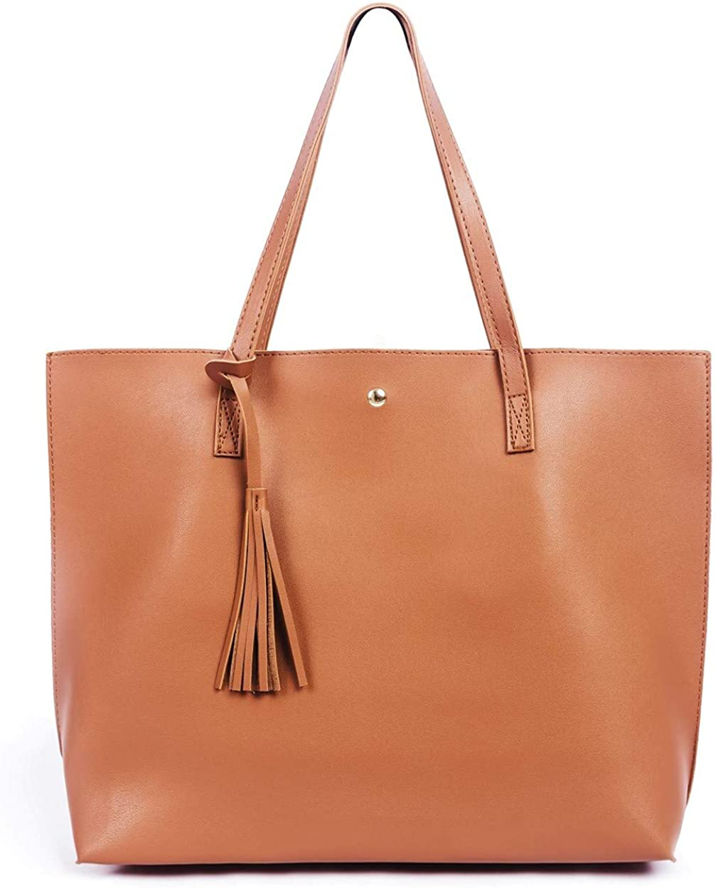 Women's Tote Bags Top Handle Satchel Handbags Faux Leather Tassel Shoulder Purse