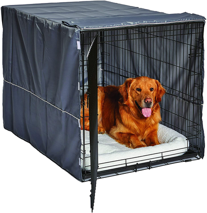 Polyester Pet Crate Cover with Velcro Closure and Hook & Loop Tabs
