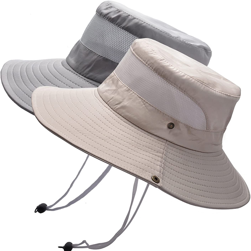 Fishing Sun Bucket Hat for Men or Women 3” Wide Brim UPF 50+