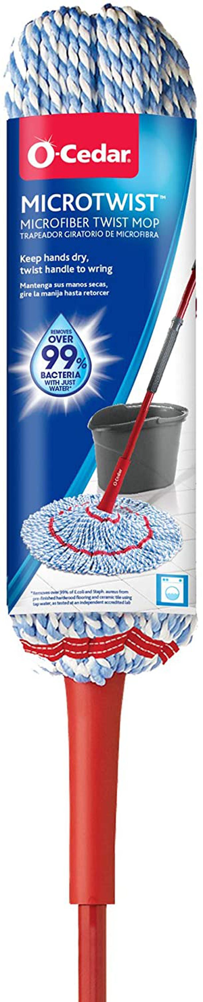 O-Cedar MicroTwist Microfiber Twist Mop with 2 Extra Refills
