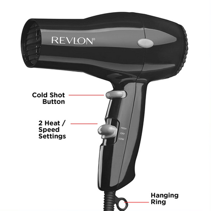 REVLON 1875W Lightweight Compact Travel Hair Dryer