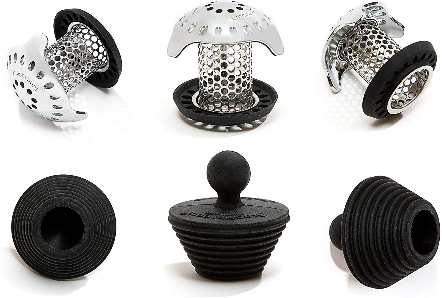 TubShroom Ultra Revolutionary Bath Tub Drain Protector Hair Catcher/Strainer/Snare, Stainless Steel