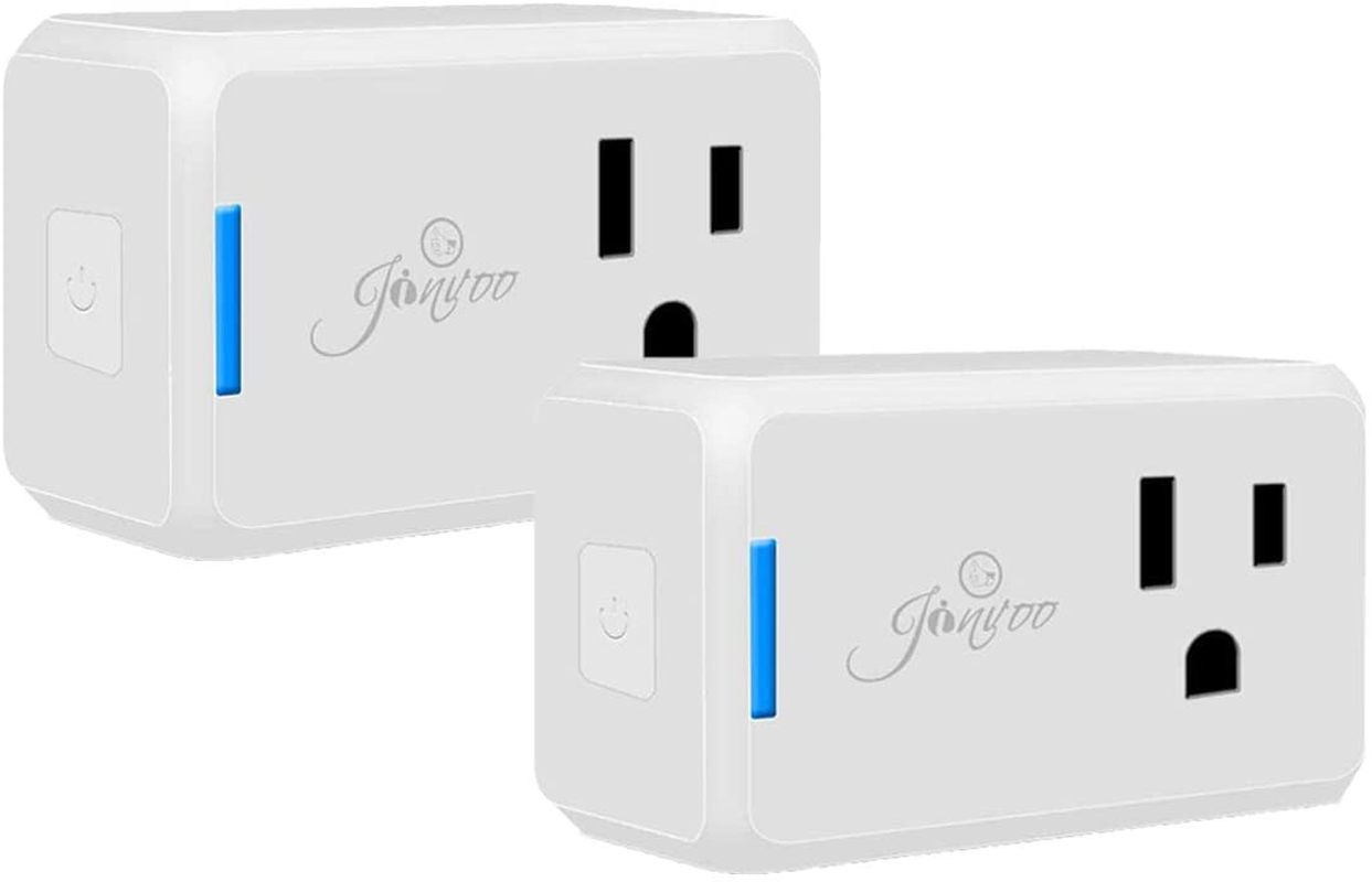 Wi-Fi Smart Plug Wireless Mini Outlet with Schedule Compatible with Alexa Echo, Works with Google Home