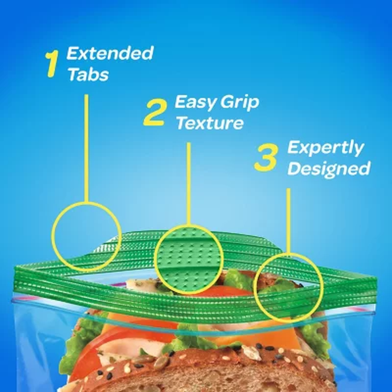 580 Count Ziploc Sandwich Bag 6.5" x 6"
