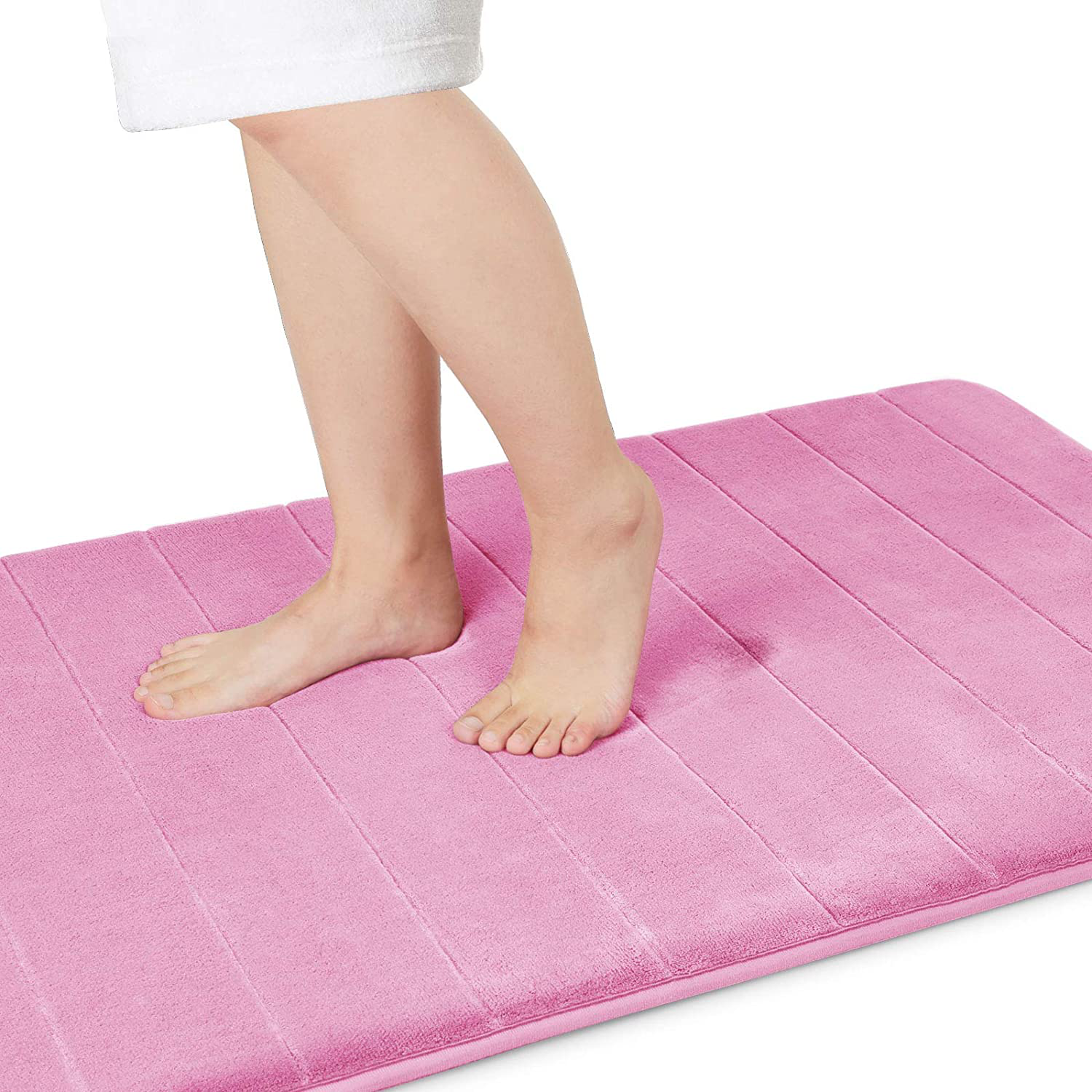 Memory Foam Bath Mat Rug, Comfortable, Soft, Super Water Absorption, Machine Wash, Non-Slip for Bathroom 