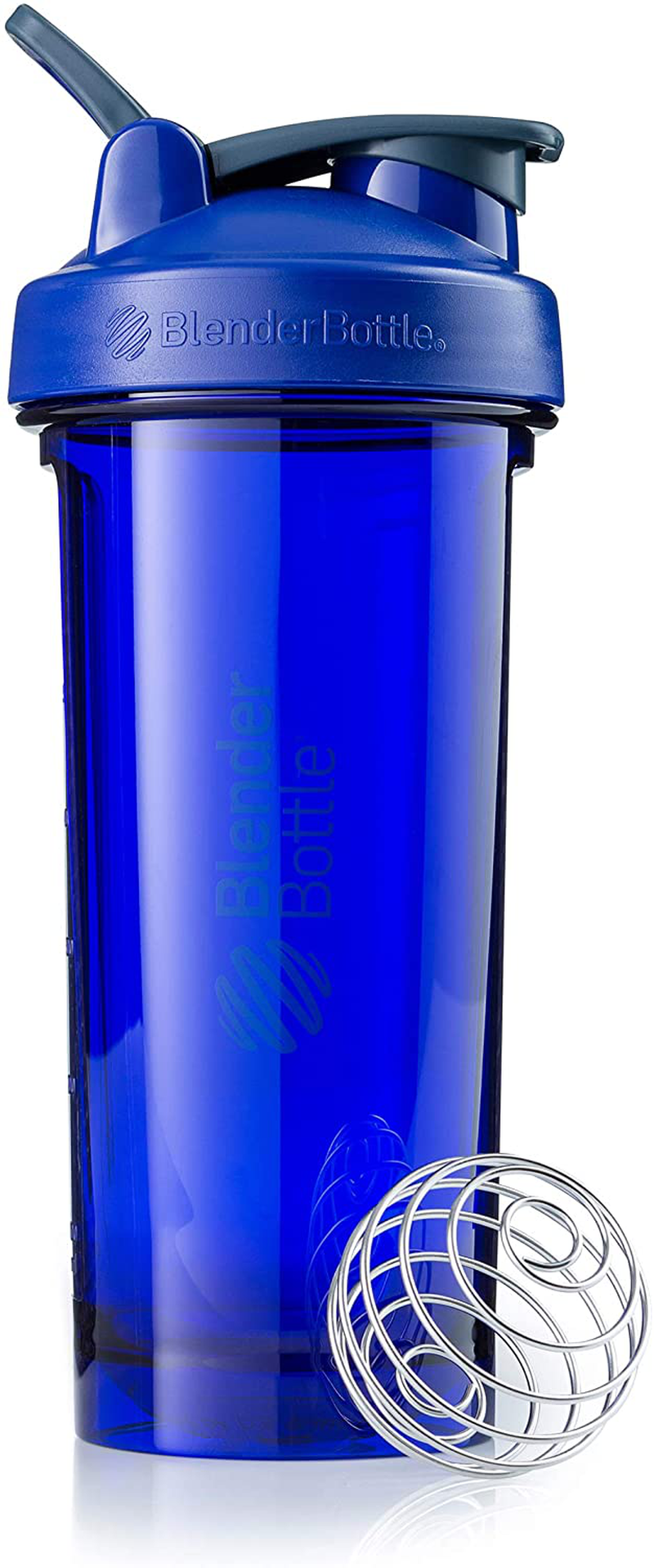 BlenderBottle Shaker Bottle Pro Series Perfect for Protein Shakes and Pre Workout, 24-Ounce, Black
