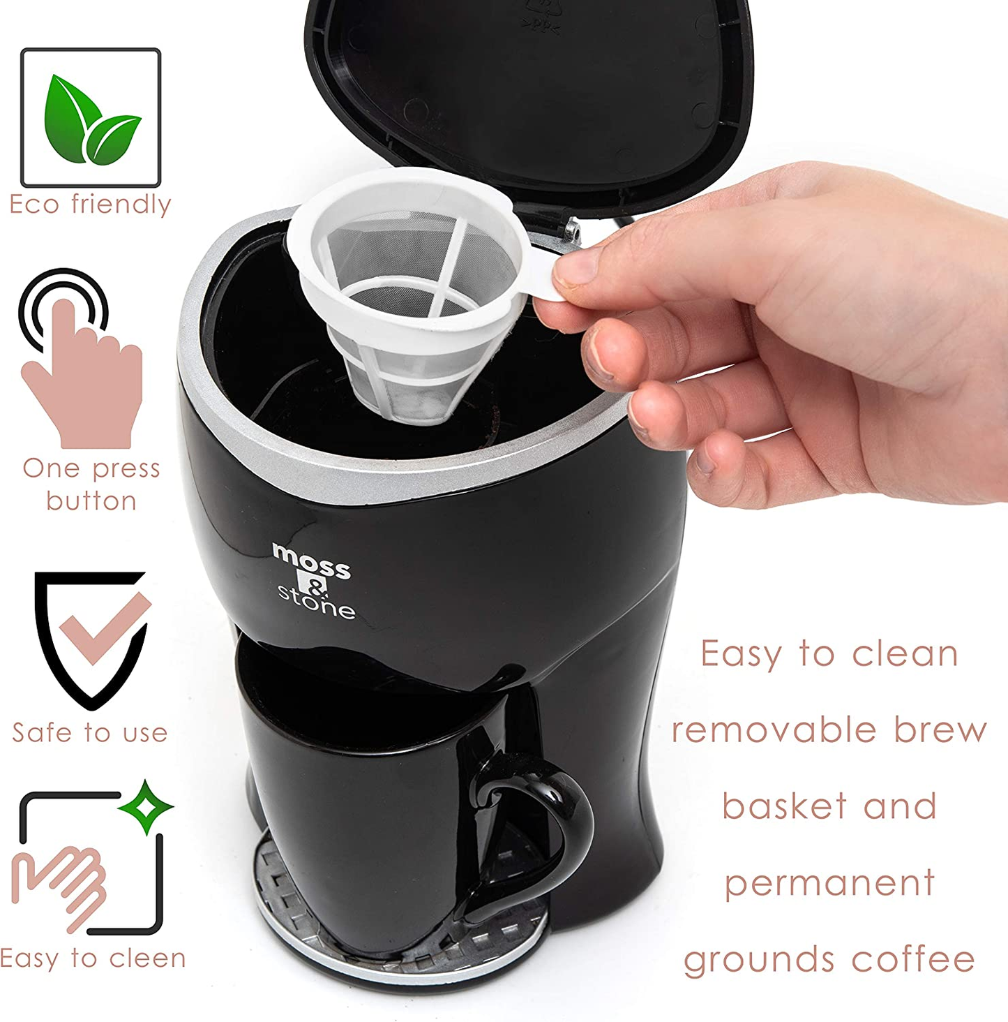 Mini Drip Coffee Maker with Mug